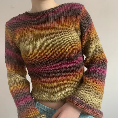 Autumn Brown Knitted Sweater